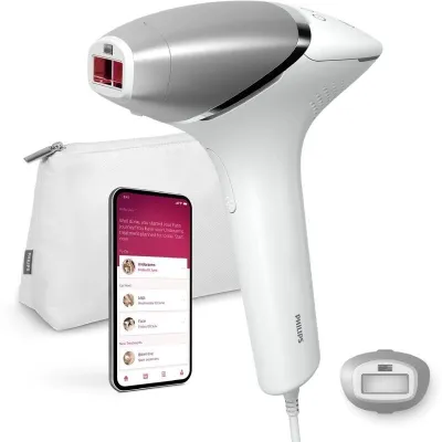 Depiladora de Luz pulsada Philips Lumea IPL Serie 8000 Prestige/ con Cable/ Incluye 3 Accesorios
