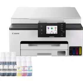 Multifunción Recargable Canon MAXIFY GX1050 MegaTank 3 en 1 WiFi/ Dúplex/ Pack impresora + consumibles XL/ Blanca