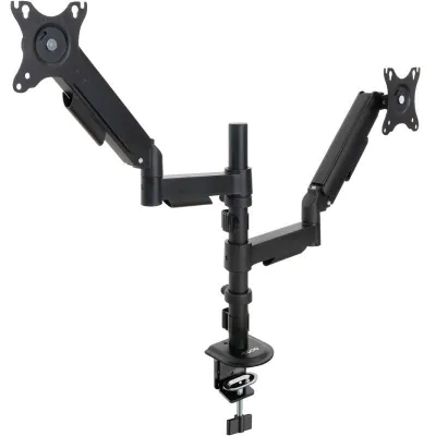 Soporte de Mesa para 2 Monitores TooQ DB1533TNR-B/ Giratorio/ Inclinable/ hasta 9kg