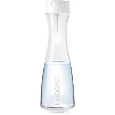 Botella Filtrante Laica GlaSSmart/ Capacidad 1.1L/ Blanca/ Incluye 2 Filtros