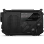 Radio Portátil Philips TAR1609/ a Pilas/ con Batería/ Linterna/ Placa Solar/ Negra