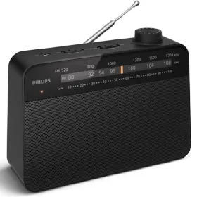 Radio Portátil Philips TAR2509/ a Pilas/ con Cable/ Negro