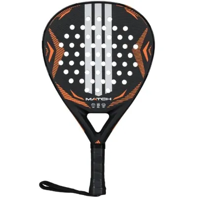Pala de Pádel Adidas Match 3.5 2026/ Negra y Naranja