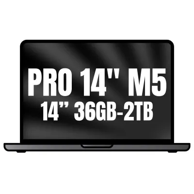 Apple Macbook Pro 14'/ M5 Max 18-Core CPU/ 36GB/ 2TB SSD/ 32-Core GPU/ Negro Espacial
