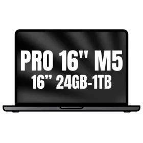 Apple Macbook Pro 16'/ M5 Pro 18-Core CPU/ 24GB/ 1TB SSD/ 20-Core GPU/ Negro Espacial