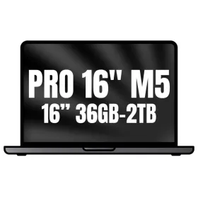Apple Macbook Pro 16'/ M5 Max 18-Core CPU/ 36GB/ 2TB SSD/ 32-Core GPU/ Negro Espacial