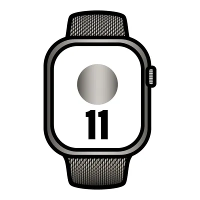 Apple Watch Series 11/ GPS / Cellular/ 46mm/ Titanio Natural/ Correa Milanese Natural S/M