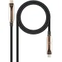Cable USB 3.2 Tipo-C AOC Nanocable 10.01.4610/ USB Tipo-C Macho - USB Tipo-C Macho/ Hasta 60W/ 10Gbps/ 10m/ Negro