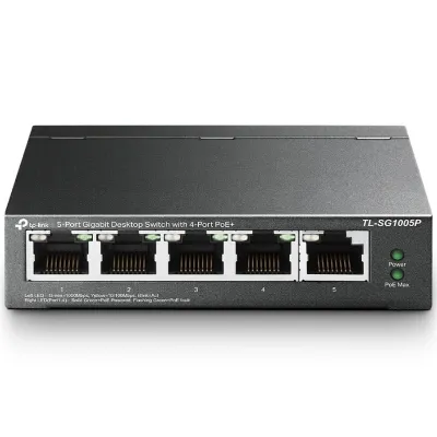 Switch TP-Link TL-SG1005P V2 5 Puertos/ RJ-45 10/100/1000 PoE