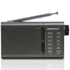 Radio Portátil Daewoo DW1035/ a Pilas/ Gris Oscuro