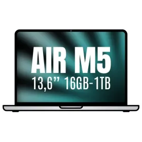 Apple Macbook Air 13,6'/ M5 10-Core CPU/ 16GB/ 1TB SSD/ 10-Core GPU/ Plata