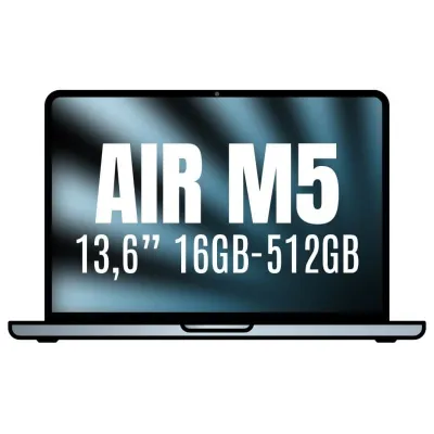 Apple Macbook Air 13,6'/ M5 10-Core CPU/ 16GB/ 512GB SSD/ 8-Core GPU/ Azul