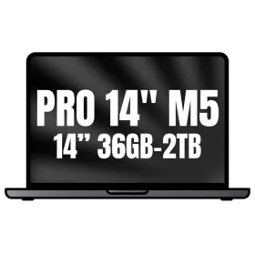 Apple Macbook Pro 14'/ M5 Max 18-Core CPU/ 36GB/ 2TB SSD/ 32-Core GPU/ Negro Espacial