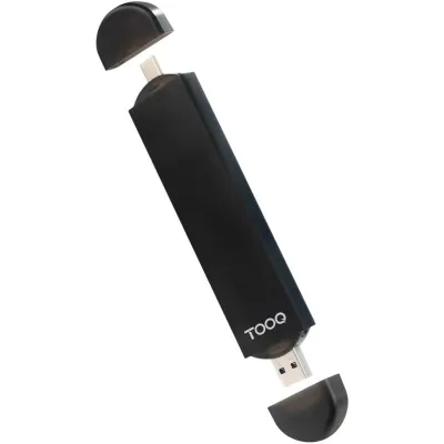Caja Externa para Disco SSD M.2 NVMe TooQ TQE-2240B/ USB 3.0/ USB Tipo-C 3.2 Gen2