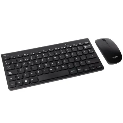 Teclado y Ratón Inalámbricos TooQ TQKMW-3101-B