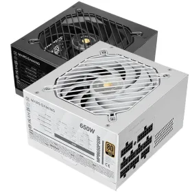 Fuente de Alimentación Mars Gaming MPB650PSI/ 650W/ Ventilador 12cm/ 80 Plus Gold/ Blanca
