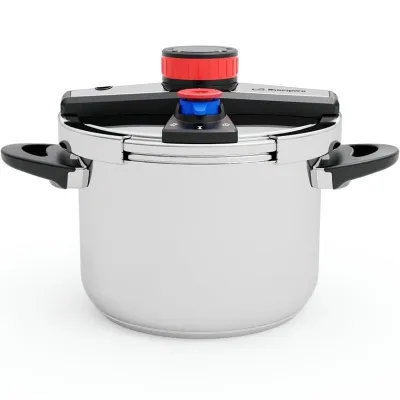 Olla a Presión Orbegozo HP 6200/ 6L/ Acero Inoxidable/ Apta para Inducción