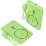 Powerbank 5000mAh Leotec LEPOWW20W5G/ 20W/ Wireless/ Verde/ Incluye Cable USB Tipo-C