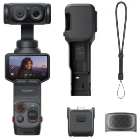 Cámara Digital Deportiva Insta360 Luna Pro/ 8K/ Ángulo de visión 360º/ Negra