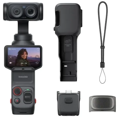 Cámara Digital Deportiva Insta360 Luna Pro/ 8K/ Ángulo de visión 360º/ Negra