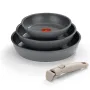 Pack 3 Sartenes + Mango extraíble Monix One Click Pietra M831303/ Ø20cm/ Ø24cm/ Ø26cm/ Aluminio forjado/ Apta para Inducción