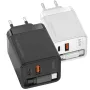 Cargador de Pared GaN Mars Gaming MD-GAN65R/ 1xUSB Tipo-C/ 1xUSB/ 65W/ Negro
