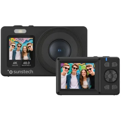 Cámara Digital Sunstech DCAM4825/ 48MP/ Zoom Óptico 18x/ Negra