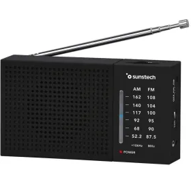 Radio Portátil Sunstech RPS412/ a Pilas/ Negra