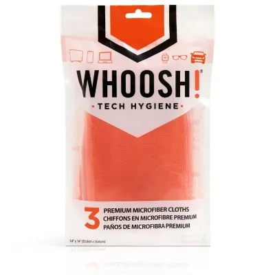 Pack de 3 Paños de Microfibra Whoosh WSH007/ 35.6 x 35.6 cm