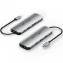 Docking USB Tipo-C Vention TQLHB/ 1xHDMI 4K/ 3xUSB/ 1xUSB Tipo-C PD/ 1xRJ45/ 1xJack 3.5mm/ 1xLector de Tarjetas/ Gris