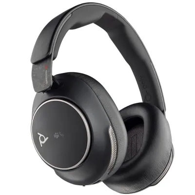 Auriculares Inalámbricos Poly Voyager Surround 80 UC USB Tipo-C + Adaptador USB-C/A/ con Micrófono/ Bluetooth/ Negros