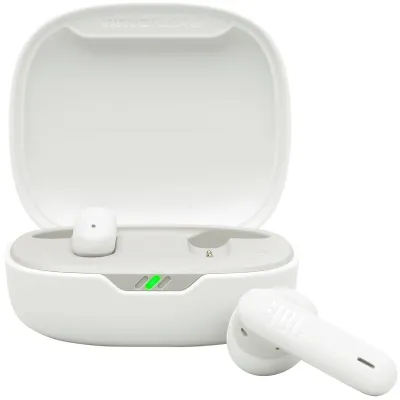 Auriculares Bluetooth JBL Wave Flex 2 con estuche de carga/ Autonomía 10h/ Blancos