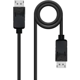 Cable DisplayPort 1.4 8K Nanocable 10.15.2801-L150/ DisplayPort Macho - DisplayPort Macho/ 1.5m/ Certificado/ Negro