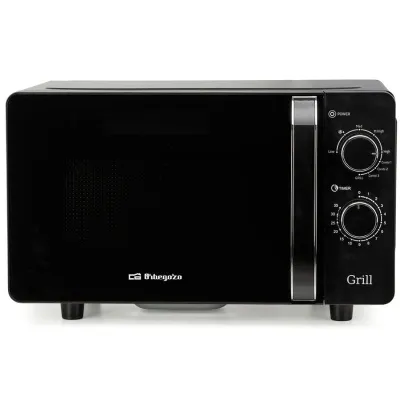 Microondas Orbegozo MIG 2071 CE/ 700W/ Capacidad 20L/ Función Grill/ Negro