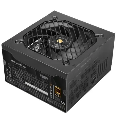Fuente de Alimentación Mars Gaming MPB750PSI/ 750W/ Ventilador 14cm/ ATX 3.1/ PCIe 5.1/ 80 Plus Gold