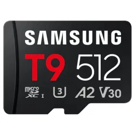 Tarjeta de Memoria Samsung P9 512GB microSD XC/ Clase 10/ 200MBs