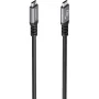 Cable USB 3.2 Tipo-C Aisens A107-0990/ USB Tipo-C Macho - USB Tipo-C Macho/ Hasta 100W/ 10Gbps/ 5m/ Negro