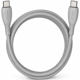 Cable USB 2.0 Tipo-C Vention TRVHF/ USB Tipo-C Macho - USB Tipo-C Macho/ Hasta 60W/ 480Mbps/ 1m/ Gris
